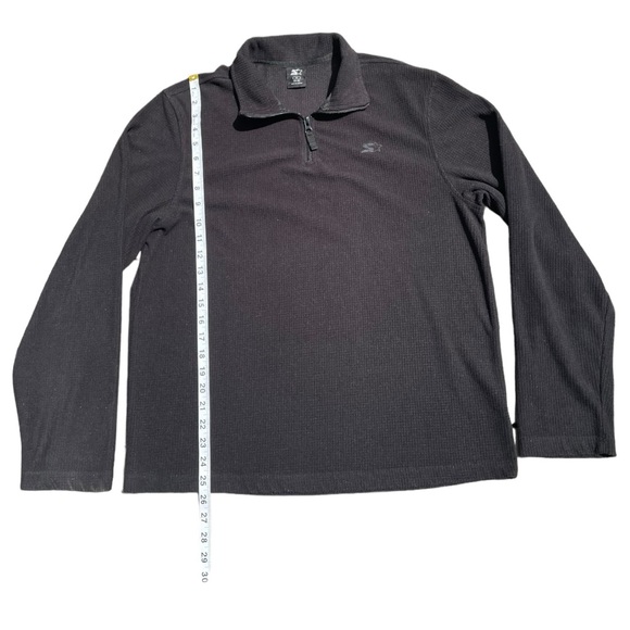 Black Starter Zip up Sweater (M) - Picture 3 of 6